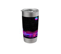 Synthwave Retro Open Road Aesthetic Art Stainless Steel Insulated Tumbler