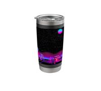 Synthwave Retro Open Road Aesthetic Art Stainless Steel Insulated Tumbler