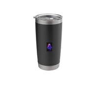 Synthwave Sleeping Sloth Cassette Player Retro 80s Music Stainless Steel Insulated Tumbler