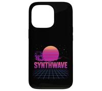 Synthwave Sunset Grid Vaporwave Case for iPhone 13 Pro