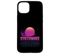 Synthwave Sunset Grid Vaporwave Case for iPhone 15 Plus