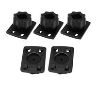 SYNTOUN ABS 17mm Round Dead to 4 Buckle Adapter for Car Phone Holders, L | ABS Construction with Easy Installation for Car Phone Holder and Tablet Holders, Chargers