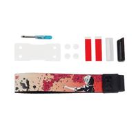 SYNTOUN Stylish Keyboard Strap with Adhesive Button Keyboard, Red | Fashionable Fabric Adhesive Strap Rope Enhances Comfort for All User Enthusiasts with Easy Installation and Removal