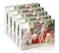 SYNTRIFIC 5x7 Acrylic Photo Frame 5Pack Premium Acrylic Photo Frame Magnetic Picture Frames Clear