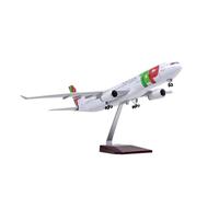 SYOEUR 1:135 For Air Portugal A330 Diecast Resin Model Airplane Aircraft Collection Display Toy(With light)