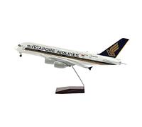 SYOEUR 1 160 For Singapore Airlines Airbus A380 Airplane Model Scale Die-Casting Resin With Lights Playkits(A380)