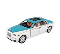 SYOEUR 1 18 For Rolls-Royce Phantom Die-casting Alloy Car Model Iving Room Display Cabinet Collection Decoration Hobby Vehicles Playgame Kit(Blue)