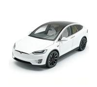 SYOEUR 1:18 For Tesla Model X Gullwing SUV Die-Cast Car Collector's Toy Gift White Hobby Vehicles Playgame Kit