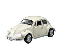 SYOEUR 1:18 For VW Beetle 1955 Alloy Diecast Classic Car Model With Sound And Light Functions Exquisite Details For Collection Hobby Vehicles Playgame Kit(White)