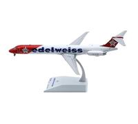 SYOEUR 1 200 Scale Model For Edelweiss MCDONNELL Douglas MD-83 Airlines Diecast Alloy Aircraft Toys Airplane Playkits