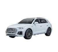 SYOEUR 1:24 For AUDI Q5 SUV Alloy Car Model Diecasts Metal Toys Vehicles High Simulation Sound Light Collectibles Cars Hobby Vehicles Playgame Kit(White)