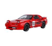 SYOEUR 1:24 For Mazda RX7-FC Track Version Super Racing High Precision Alloy Model Sound Light Pull Back Wheels Toy Hobby Vehicles Playgame Kit(Red)