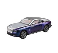 SYOEUR 1:24 For Rolls-Royce Ghost Alloy Die-cast Model Car Sound And Light Collection Gift Christmas Hobby Vehicles Playgame Kit(Purple)