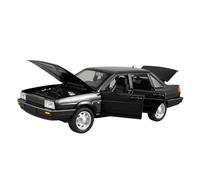 SYOEUR 1:24 For Volkswagen Santana Collection High Simulation Diecast Metal Alloy Model Car Sound Light Pull Back Toy Hobby Vehicles Playgame Kit(Black)