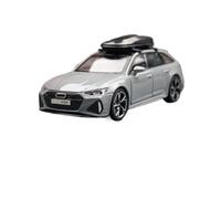 SYOEUR 1/32 For Audi RS6 Miniature Diecast Toy Car Model Sound & Light Doors Openable Educational Collection Hobby Vehicles Playgame Kit(Grey)