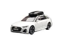 SYOEUR 1/32 For Audi RS6 Miniature Diecast Toy Car Model Sound & Light Doors Openable Educational Collection Hobby Vehicles Playgame Kit(White)