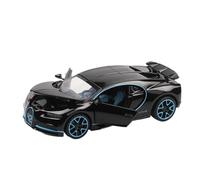SYOEUR 1:32 For Bugatti Chiron Alloy Sport Car Model Diecasts Toy Metal Simulation Super Sound Light Collection Hobby Vehicles Playgame Kit(Black)