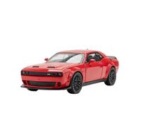 SYOEUR 1:32 For Challenger Hellcat SRT Alloy Diecast Model Car Sound And Light Collection Gift Hobby Vehicles Playgame Kit(Red)