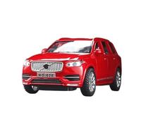 SYOEUR 1:32 For VOLVO XC90 SUV Alloy Car Model Diecast Metal Sound Light Pull Back Toy Collect Display Ornaments Hobby Vehicles Playgame Kit(Red)