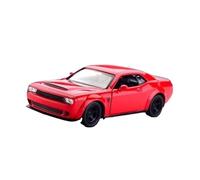 SYOEUR 1:36 For Dodge Challenger Muscle Sports Alloy Car Model Diecast Metal Toy Vehicles Simulation Collection Hobby Vehicles Playgame Kit(Red)
