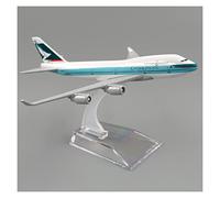 SYOEUR 1 400 For Hong Kong Cathay Pacific 16cm Real Alloy B747 Airplane Model Collection Decorative Toy Car Hobby Playgame Kit