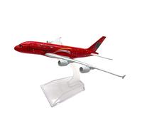 SYOEUR 1 400 Scale Airplane Red Airbus Fit For A380 16cm Model With Stand Miniature Collectibles Hobby Playgame Kit