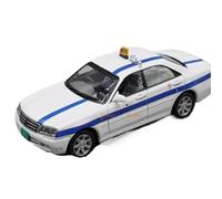 SYOEUR 1:43 Scale For Nissan White Alloy Taxi Model Hobby Gift Collectible Finished Product Static Display Hobby Vehicles Playgame Kit