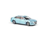 SYOEUR 1:64 Hongqi H5 Second Generation T6-15 Aurora Blue Alloy Die Casting Car Model Collection Decoration Hobby Vehicles Playgame Kit