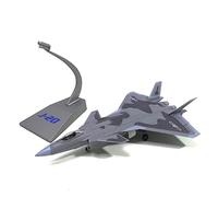 SYOEUR 1 72 For Air Force J-20 Fire Fangs Fighter Simulation Alloy Aircraft Model Children Gift Collection Toy Car Hobby Playgame Kit(2)