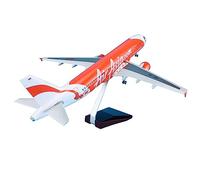 SYOEUR 1 80 47cm With Wheels & Led Light Airplane Aircrafts Airbus A320-200 For Air Asia Static Plane Model Playkits