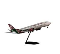 SYOEUR 1 85 Scale Model Aircraft 737MAX B737 MAX For Kenya Airways with Lights and Wheels Diecast Resin Airplane Toy 47cm Playkits(With light)