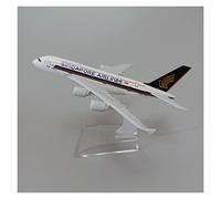 SYOEUR 16cm For Singapore Airlines A380 Alloy Scale Die-cast Simulation Aircraft Model Ornament Playkits