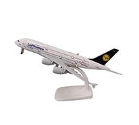 SYOEUR 20cm Alloy Metal Fit For Lufthansa Airbus 380 A380 Aviation Die-cast Aircraft Model W-wheel Hobby Playgame Kit