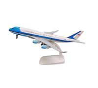 SYOEUR 20cm For Air Force One Airlines Boeing B747-400 Airbus Metal Die Cast Airplane Model With Wheels Playkits