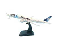 SYOEUR 20CM For Egypt Air Boeing B777 Die-casting Alloy Metal Airplane Model Toys (with Landing Gear) Creative Ornaments Hobby Playgame Kit