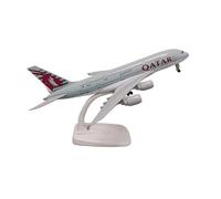SYOEUR 20cm For Qatar A380 Airbus 380 Metal Alloy Airplane Model Finished Souvenir Collection Toy Decoration Hobby Playgame Kit