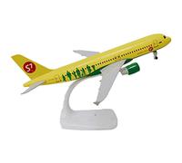 SYOEUR 20cm For Russia S7 Siberia Airlines A320 Airplane Model Metal Die Cast Airbus Display With Wheels Playkits