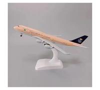 SYOEUR 20cm For Saudi Arabian Boeing B747 Die-cast Alloy Metal Airplane Toys Static Model Ornaments Hobby Hobby Playgame Kit