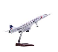 SYOEUR 50CM 1/125 For Singapore Airline Airplane Resin Concorde Aircraft With Lights Landing Gears Model Playkits