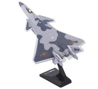 SYOEUR For J-20 Alloy Stealth Fighter Aircraft Airplane Model Simulation Metal Battle Plane Playkits(Black retail box)