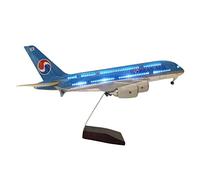 SYOEUR For Korean Air A380 LED Metal Plane Model 46cm Aviation Die-Cast Miniature Airbus With Lights Playkits
