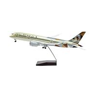 SYOEUR Resin Die Cast 1 144 Scale Fit For Etihad Boeing 787 Airplane Model With Light And Wheeled Aircraft Hobby Playgame Kit(A)