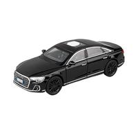 SYOEUR Simulation 1:32 For Audi A8 Alloy Die-casting Metal Car Model Desktop Ornament Decoration With Sound And Light 15cm Hobby Vehicles Playgame Kit(Black)