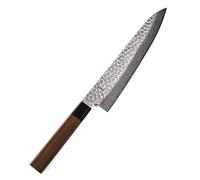 Syosaku Japanese Chef Knife Hammered Damascus VG-10 46 Layer Octagonal Walnut Handle, Gyuto 9.5-inch (240mm)