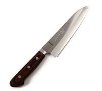 Syosaku Japanese Chef Knife VG-1 Gold Stainless Steel Mahogany Handle, Gyuto 7-inch (180mm)