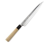 Syosaku Japanese Sushi Sashimi Chef Knife Shiroko(White Steel)-No.2 D-Shape Magnolia Wood Handle, Yanagiba 11.8-inch (300mm)