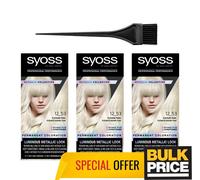 Syoss 12-53 Platinum Pearl Blond Professional Salon Quality Hair Color 3-Pack