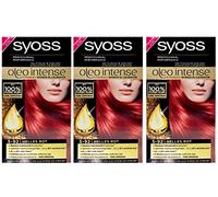 SYOSS 5-92 Oleo Intensive Light Red Hair Colour, Pack of 3, Precise Colour Result