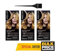 Syoss 8-7 Honey Blonde Radiant Intense Professional Results Hair Color 3-Pack
