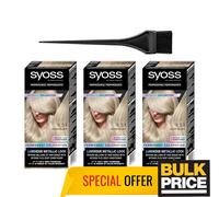 Syoss 9-53 Silver Blush Blonde Professional Salon Quality Hair Color Bulk 3-Pack